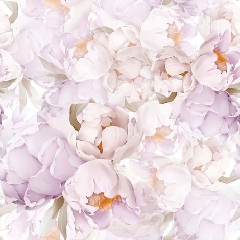 Papier Peint Autocollant Lavande Pivoines Roses Grand Papier Peint Floral Rose Violet Fleur Papier Peint Vintage À Motifs Bo[BI112] (1/5)