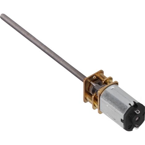 Moteur Réducteur Dc 6v - Arbre Fileté M3x55mm - 60rpm Couple Élevé - Pour Robot Et Automatisation - 1 Pièce (1/5)