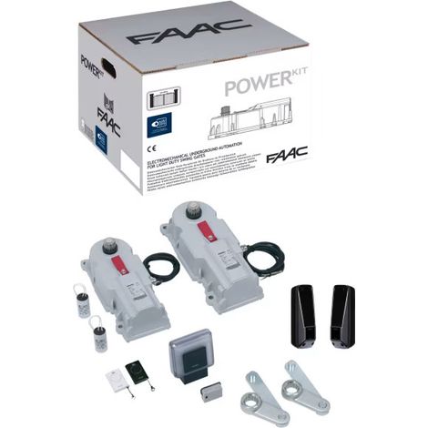 KIT POWER INTEGRAL 24V MOTORISATION POUR PORTAILS BATTANTS FAAC