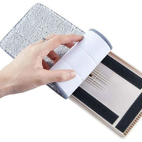 Super Absorbant Recharges de Tête de Vadrouille - Tampon de Nettoyage de Tête de Balai de Ménage Lavable en Microfibre de Vadrouille (1/4)