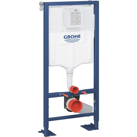 Grohe – Bâti-support WC autoportant 1,13 m – Châssis acier époxy – Installation murale – Compatible cuvettes PMR – 39981000