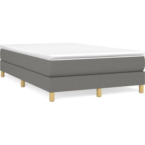 Maison Exclusive - Boxspringbettgestell Dunkelgrau 120x200 cm Sto