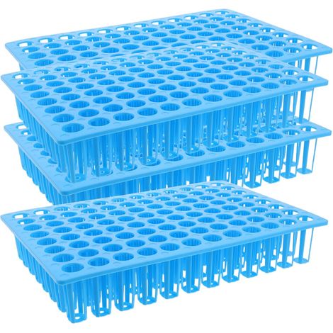 Gradille pour tubes de laboratoire 96 rangées 4 pièces en (1/5)