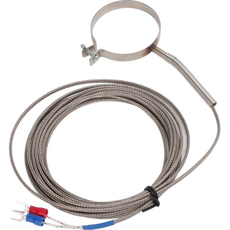 Sonde thermocouple filetée 0‑400°C, haute précision pour contrôle industriel, longueur 4 m (1/5)