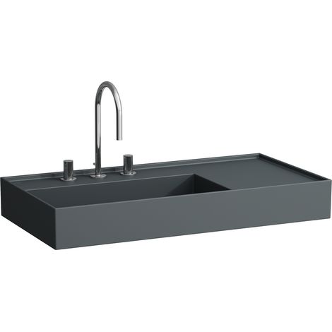 LAUFEN Kartell lavabo, repisa derecha, 1 agujero para grifo, sin