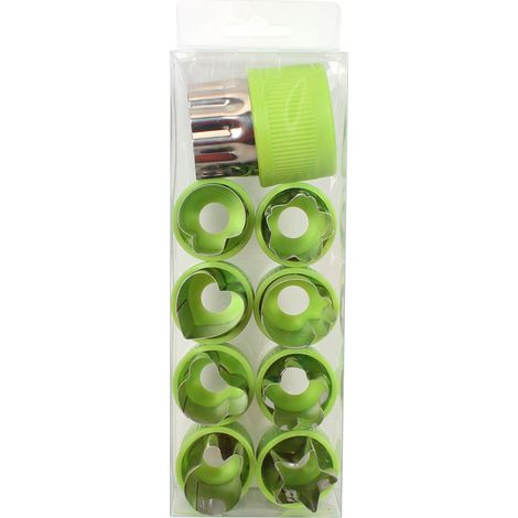 Emporte-pièce - En Acier Inoxydable Alimentaire Et Silicone - Pour Gâteaux Sucrés, Biscuits, Chocolat, Fruits Et Légumes - 9 Formes Animaux Et Motifs - Lot De 1 (1/5)