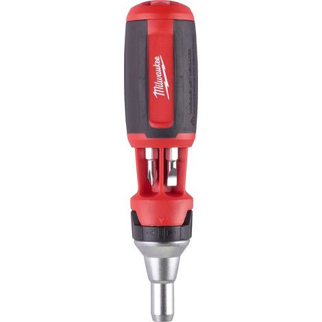 Milwaukee Cacciavite Universale a Cricchetto, Multipunta, 10 in 1, Colore: e, 0 W, 0 V, Multicolore, Taglia Unica