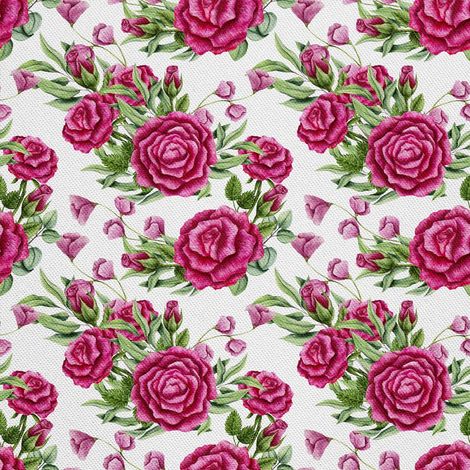 Tela decorativa Oxford para exteriores - Motivo rosa Rose I DX483 (1/5)