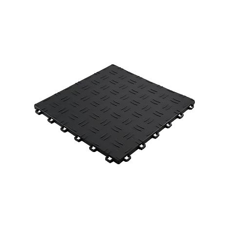 Carreaux de sol de garage, design emboîtable, performance étanche, noir50pcs (1/2)