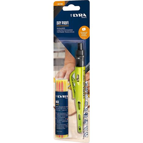 Blister de 1 portemine LYRA DRY PROFI + 1 étui de 12 mines couleurs (1/2)