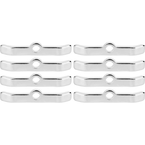 Attaches de couvercle de soupape chromées pour Chevrolet 283 305 327 350, argentées (Lot de 8)