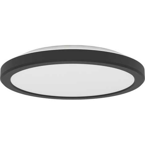Eglo LED Deckenleuchte Testara-E schwarz Ø 21 cm neutralweiß Deckenlampen & Kronleuchter