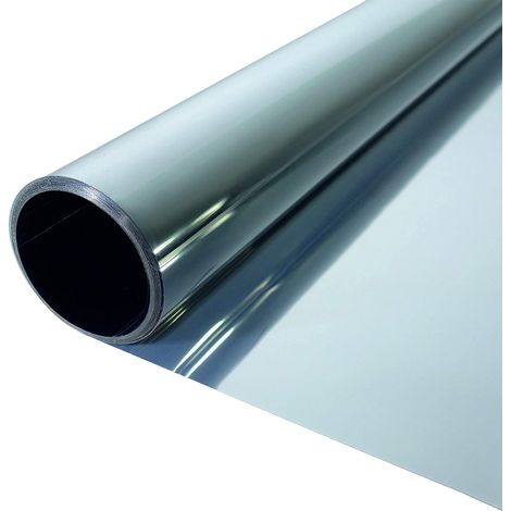 Film pare-soleil réfléchissant universel Adhésif et anti-rayures, pour l’intérieur et l’extérieur Protection anti-UV : 99 %, réduction de la luminosité : 78 %, Verre, 300 x 76cm (1/5)