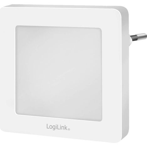 LogiLink LED013 LED013 Luce notturna LED con sensore crepuscolare Quadrato LED (monocolore) Bianco caldo Bianco (1/5)