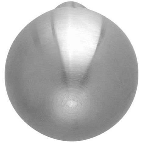 Edelstahl-Kugelknopflochteil 55 MM, MATT geb., drehbar SB