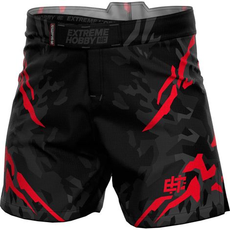 Pantalones cortos deportivos Extreme Hobby Black Panther Negro y Rojo M