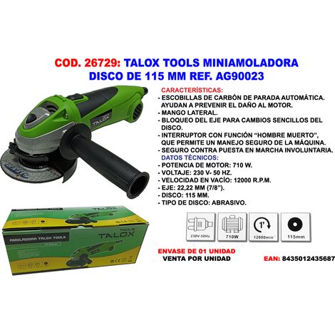 TALOX talox tools miniamoladora 115 710 w ag90023 , talox tools miniamoladora 115 710 w ag90023