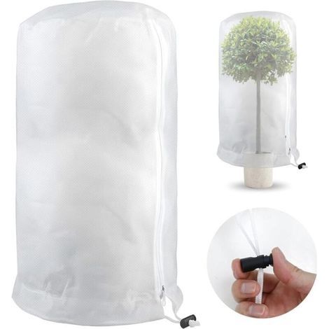 Voile D'hivernage Plante, Voile Hivernage Plante Exterieur, Housses de Protection pour Plantes Contre Le Froid et Le Gel, Housse Hivernage pour Plantes Sac Vegetaux Jardin (80×100cm) (1/5)