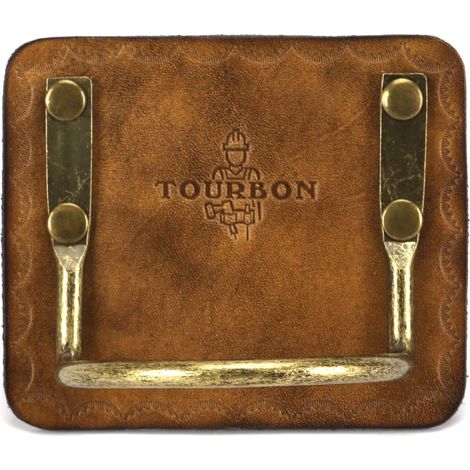 Support fixe pour marteau en cuir, léger, coupe-pinces, outil de hache, passant de ceinture (marron) (1/5)