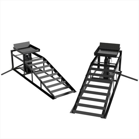Rampes hydrauliques réglables en hauteur 3 t 114 x 34,5 x 32,5 cm (1/5)
