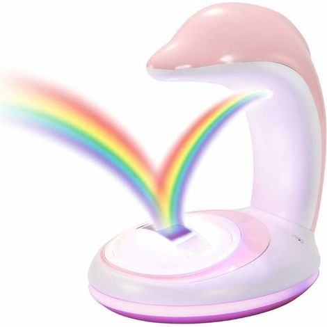 Veilleuse De Projecteur Arc-en-ciel Led Enfants Lampe Murs Et Plafond Chambre Dauphin Décoratif Couleur Arc-en-ciel Lumières Réflexion Cadeau Parfait Pour Les Enfants
