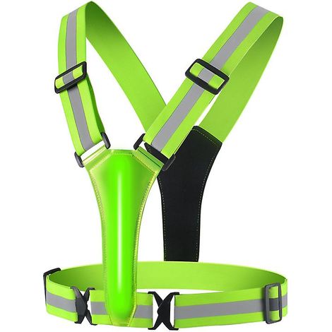 Gilet de sécurité LED rechargeable par USB - Réfléchissant - avec lumières LED et 2 bandes réfléchissantes pour le jogging, la randonnée ou le cyclisme nocturne (1/5)