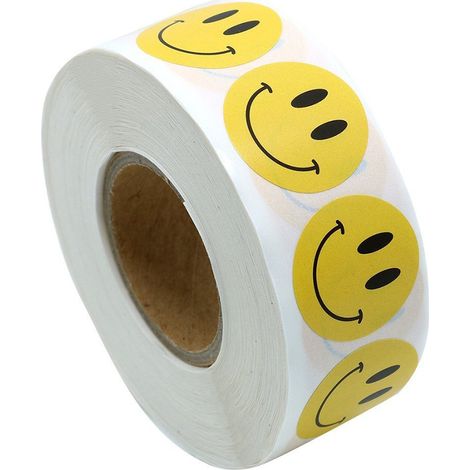 500 dekorative Aufkleber mit Smiley-Motiv für Briefumschläge, Schachteln und Taschen (1/5)