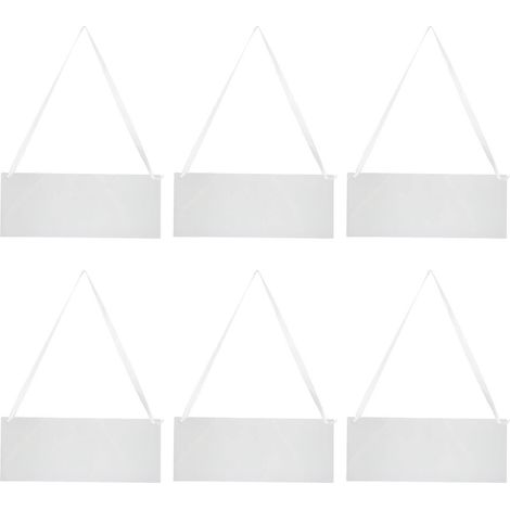 Lot de 6 panneaux « Chaises réservées » à suspendre pour mariage.-25.00X10.00X0.20CM-Transparent (1/4)