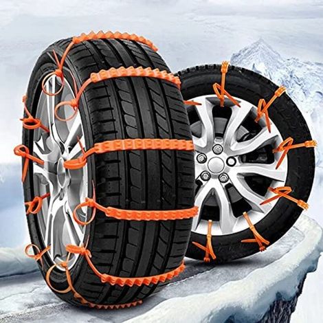 Snow Chain, Car Tire Snow Chain SUV Vehicle Stainless Steel Emergency Mud Non-Slip Strap (1/5)