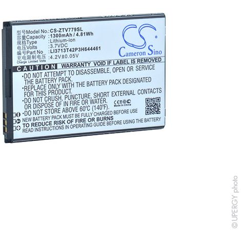 NX - Batterie téléphone, smartphone, GSM pour ZTE 3.7V 1300mAh - LI3713T42P3H644461 (1/4)