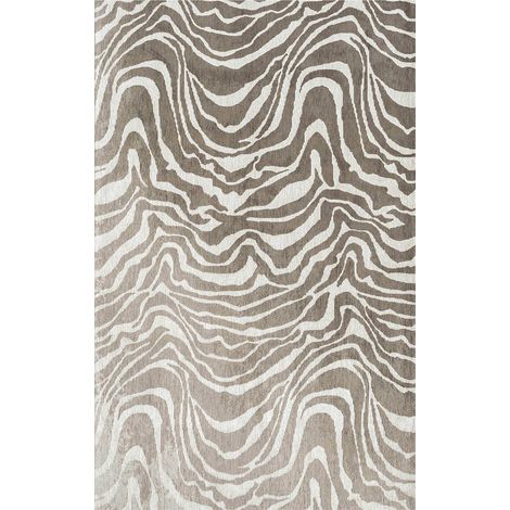 Tapis intérieur extérieur beige motif zèbre antidérapant - 80 x 150 cm (1/5)