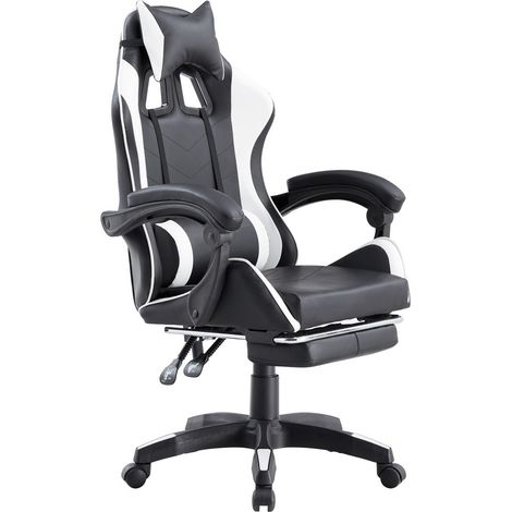 Sedia gaming racing da scrivania con schienale reclinabile (1/5)