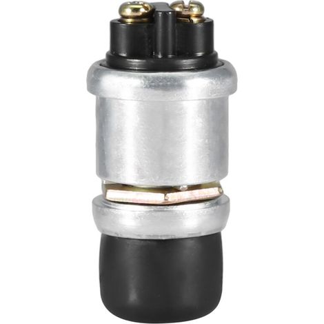 Universal 2pin 12V 20A Interrupteur de Bouton-bouton épais Imperméable pour le Moteur de Corne de Vélo de Bateau Car Démarrage - Construction en Aluminium moulé Robuste (1/5)