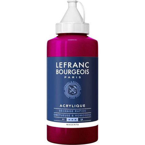 Peinture acrylique - Magenta - 432 - Fine - Lefranc Bourgeois - Bidon 750ml (1/2)