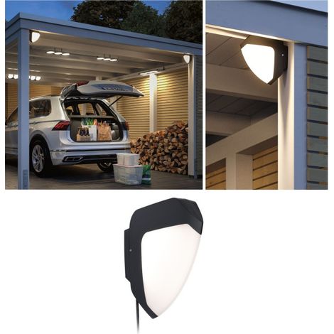 94519 Ikosea Système d'éclairage pour carport Park + Light 5.6 W blanc chaud anthracite (1/5)