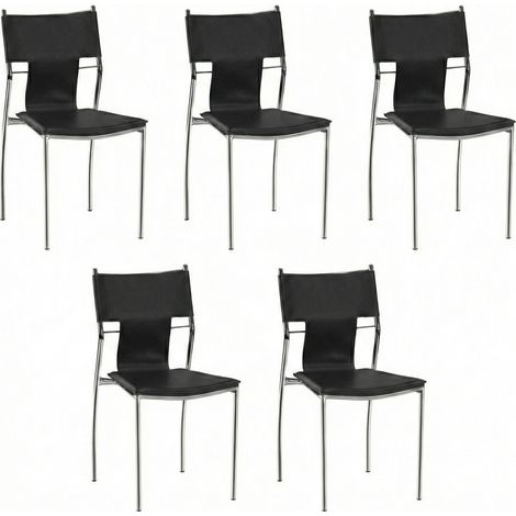 Set 5 Sedie Pranzo Moderne Ergonomiche Cucina Soggiorno 43x47x84 cm