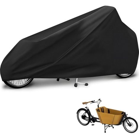 Lastenrad Abdeckung wasserdicht 600D Oxford, 285x65x115cm, schwarz (1/5)