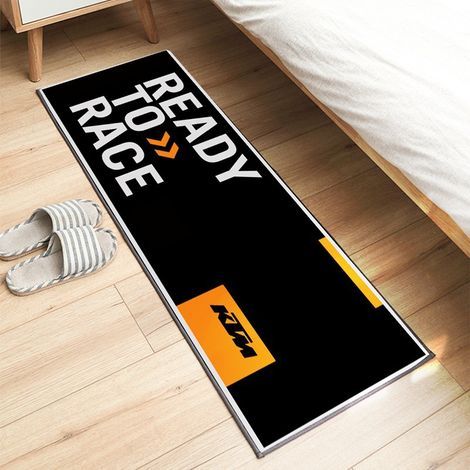 Tapis d'exposition pour moto 80 x 200 cm, antidérapant, idéal pour les passionnés de moto. Tapis décoratif, résistant aux taches et facile à nettoyer
