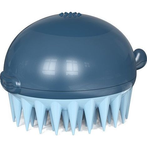 Brosse de bain pour poissons-globes pour animaux de compagnie, peigne de massage, produits de nettoyage pour chats et chiens,bleu (1/5)
