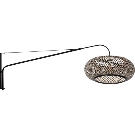 Steinhauer - lampada da parete - Elegant Classy - nero - bambù
