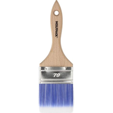Pagaie Professional Plus Largeur 70 mm. Poils synthétiques PBT, manche ergonomique en bois de hêtre, pinceau de peintre, pinceau (1/5)