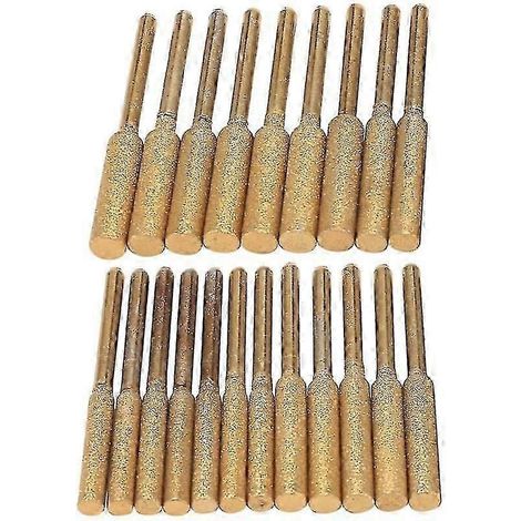 21-teiliges Kettensägen-Schärfset mit hochharten Diamant-Schärfscheiben und Kettensägenfeile-Gold (1/5)