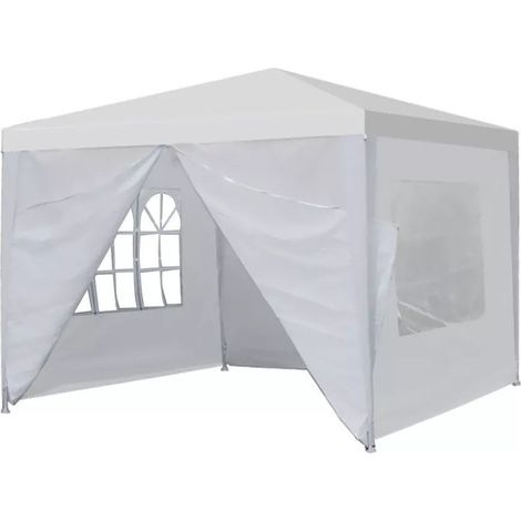Gewerbliches gartenpavillonzelt 3x3 m 4 wande wei multigarden