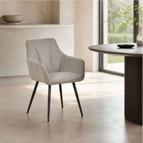 Domo Mea Sedia Dining Cobra Grigio Chiaro - 59x56x85 cm (1/5)