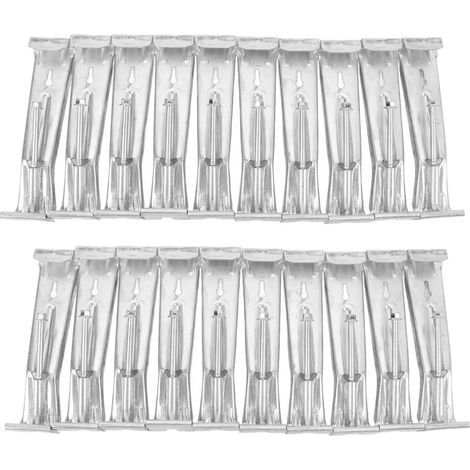 Gutter hangers, 20 pieces, heavy-duty concealed bracket fixing with pre-inserted screws for repairing fallen gutters (1/5)