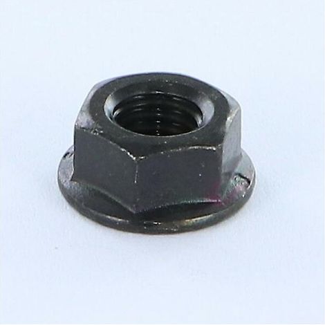 Écrou à embase crantée M6, acier zingué noir, conditionnement : 100 pièces (1/2)