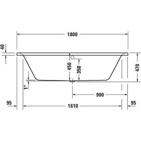 Duravit Soleil by Starck Whirlwanne, 1800x800x470mm, Air-System, (1/5)