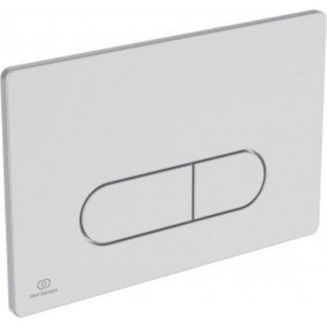 Placa de mando Ideal Standard Oleas cuadrada, doble caudal, mecánica Blanco