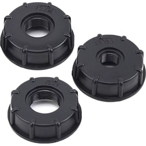 3 unités – Fûts chimiques de 1000 L, fûts pour urée, joints d’étanchéité pour citernes IBC, accessoires IBC, joints en plastique, raccord fileté intérieur hexagonal 3/4 pouce