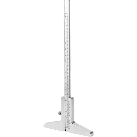 QWORK Pied und coulisse de profondeur, Mikrometer und Aluminium von 0 bis 150 mm, Präzision von -0,02, 1 Paket (1/5)